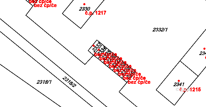 Duchcov 39132439 na parcele st. 2335 v KÚ Duchcov, Katastrální mapa