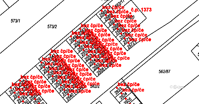 Neratovice 45415439 na parcele st. 2562 v KÚ Neratovice, Katastrální mapa