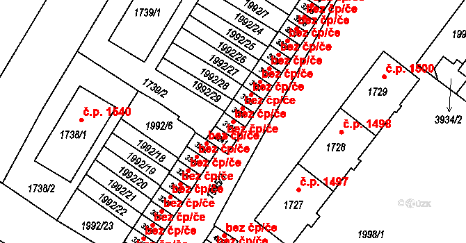 Šumperk 48505439 na parcele st. 3105 v KÚ Šumperk, Katastrální mapa