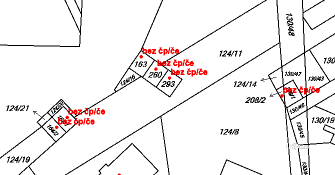 Horní Tošanovice 48270440 na parcele st. 293 v KÚ Horní Tošanovice, Katastrální mapa