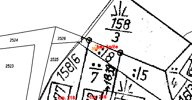 Obrataň 106395441 na parcele st. 386/1 v KÚ Obrataň, Katastrální mapa