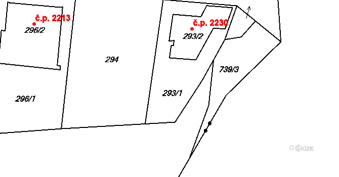 Komořany 265, Praha na parcele st. 292 v KÚ Komořany, Katastrální mapa
