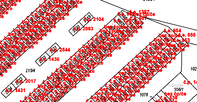 Sezimovo Ústí 40915441 na parcele st. 869 v KÚ Sezimovo Ústí, Katastrální mapa