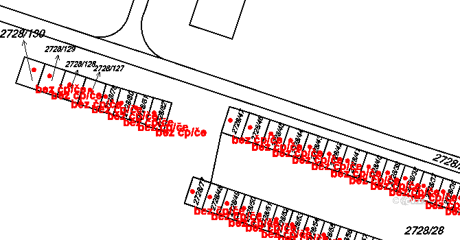 Holešov 42214441 na parcele st. 2728/47 v KÚ Holešov, Katastrální mapa