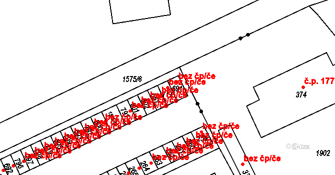 Hrádek 43339441 na parcele st. 717 v KÚ Nová Huť, Katastrální mapa