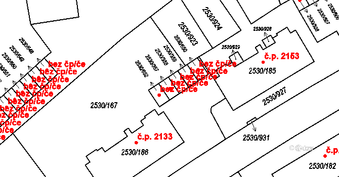Opava 43794441 na parcele st. 2530/357 v KÚ Opava-Předměstí, Katastrální mapa