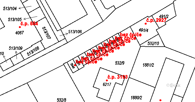 Šumperk 50247441 na parcele st. 1963 v KÚ Šumperk, Katastrální mapa