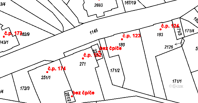 Mariánské Lázně 78778441 na parcele st. 2222 v KÚ Úšovice, Katastrální mapa
