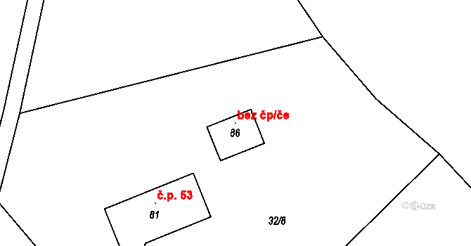 Zdíkov 96387441 na parcele st. 86 v KÚ Branišov u Zdíkovce, Katastrální mapa