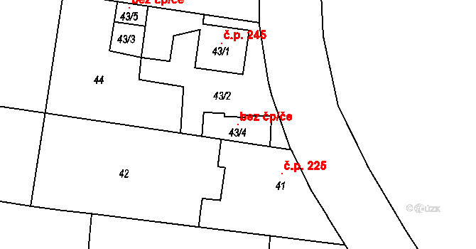 Mochov 119326442 na parcele st. 43/4 v KÚ Mochov, Katastrální mapa