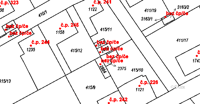 Český Krumlov 38407442 na parcele st. 2460 v KÚ Český Krumlov, Katastrální mapa