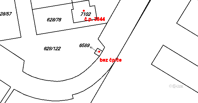 Havlíčkův Brod 44528442 na parcele st. 6589 v KÚ Havlíčkův Brod, Katastrální mapa
