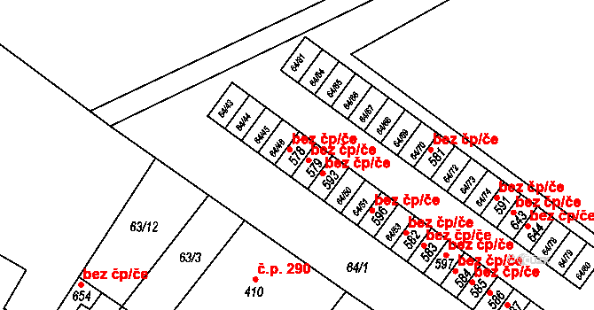 Čížkovice 50018442 na parcele st. 579 v KÚ Čížkovice, Katastrální mapa
