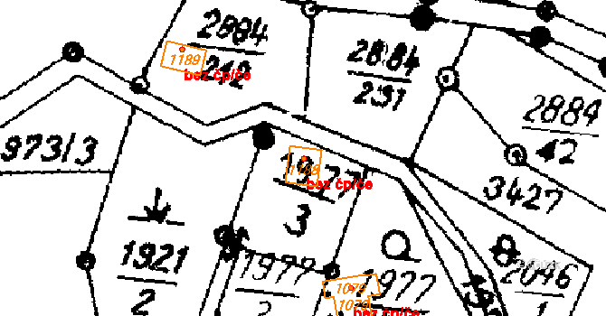 Písek 93094442 na parcele st. 1189 v KÚ Písek u Jablunkova, Katastrální mapa