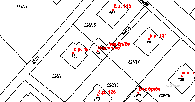 Konětopy 43055443 na parcele st. 162 v KÚ Konětopy, Katastrální mapa