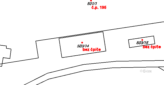 Krnov 47777443 na parcele st. 503/14 v KÚ Opavské Předměstí, Katastrální mapa