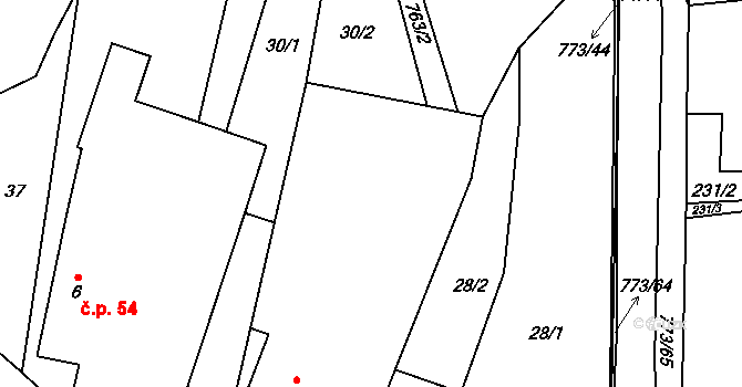 Koberovice 9 na parcele st. 7 v KÚ Koberovice, Katastrální mapa