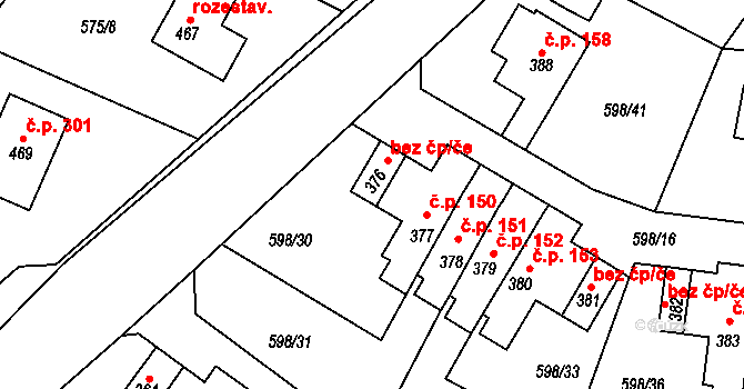 Skuhrov nad Bělou 38482444 na parcele st. 376 v KÚ Skuhrov nad Bělou, Katastrální mapa
