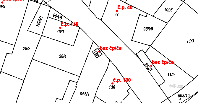 Libčeves 46269444 na parcele st. 138 v KÚ Libčeves, Katastrální mapa