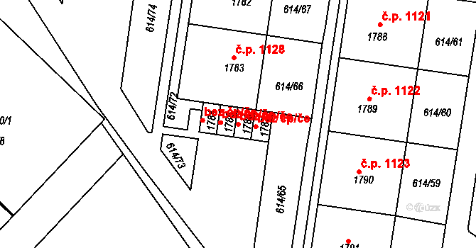 Neratovice 49527444 na parcele st. 1786 v KÚ Neratovice, Katastrální mapa