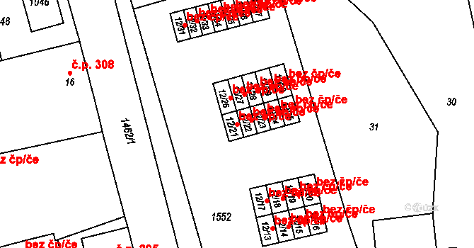 Chrastava 49730444 na parcele st. 12/21 v KÚ Chrastava I, Katastrální mapa