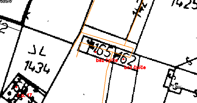 Kácov 49944444 na parcele st. 165 v KÚ Kácov, Katastrální mapa