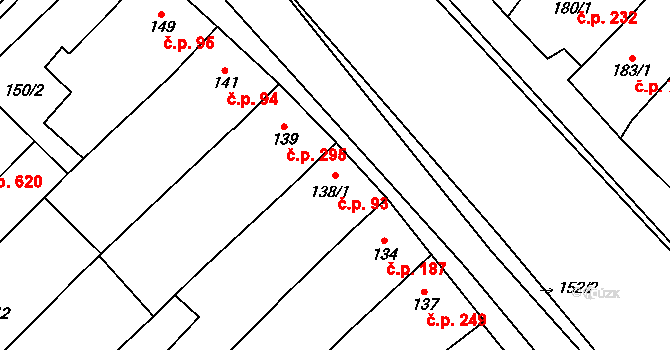 Šitbořice 93 na parcele st. 138/1 v KÚ Šitbořice, Katastrální mapa