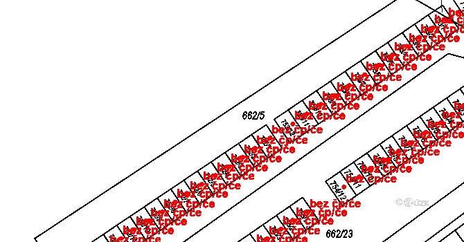 Košťany 39115445 na parcele st. 752/5 v KÚ Košťany, Katastrální mapa
