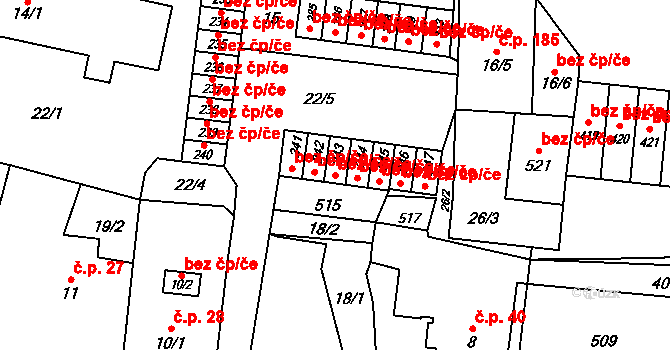 Pardubice 43645445 na parcele st. 243 v KÚ Dražkovice, Katastrální mapa