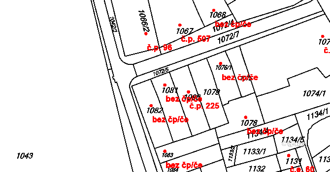 Hrušky 15, Katastrální mapa
