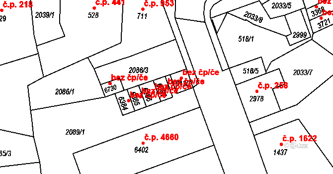 Jablonec nad Nisou 42560446 na parcele st. 6387 v KÚ Jablonec nad Nisou, Katastrální mapa