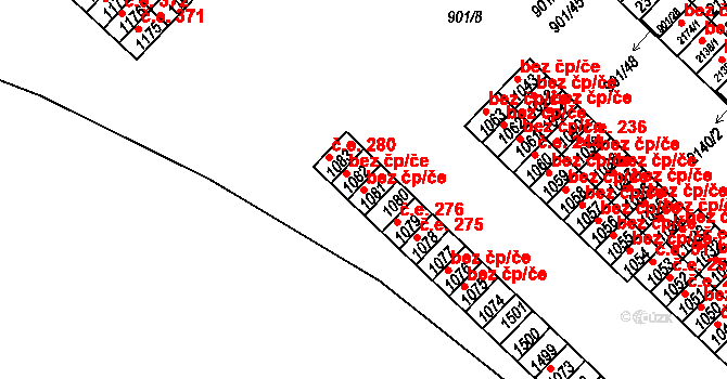 Pacov 49567446 na parcele st. 1081 v KÚ Pacov, Katastrální mapa