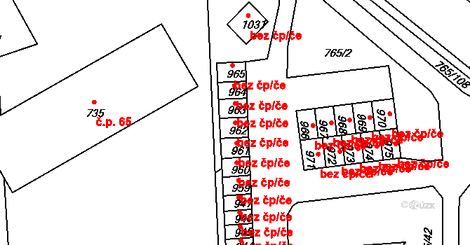 Hejnice 49932446 na parcele st. 962 v KÚ Hejnice, Katastrální mapa