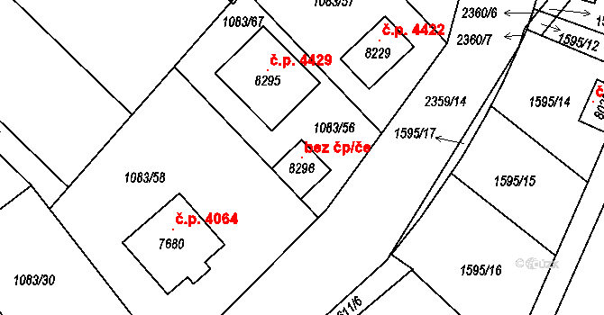 Havlíčkův Brod 120808447 na parcele st. 8296 v KÚ Havlíčkův Brod, Katastrální mapa