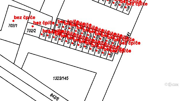 Kyjov 38727447 na parcele st. 1020 v KÚ Nětčice u Kyjova, Katastrální mapa