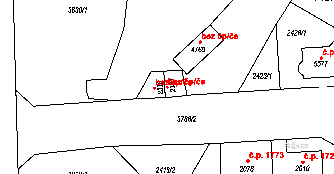 Dvůr Králové nad Labem 41880447 na parcele st. 2331 v KÚ Dvůr Králové nad Labem, Katastrální mapa