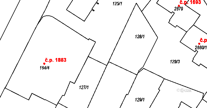 Choceň 45473447 na parcele st. 164/3 v KÚ Choceň, Katastrální mapa