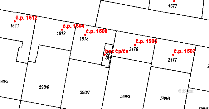 Hořice 45942447 na parcele st. 3545 v KÚ Hořice v Podkrkonoší, Katastrální mapa