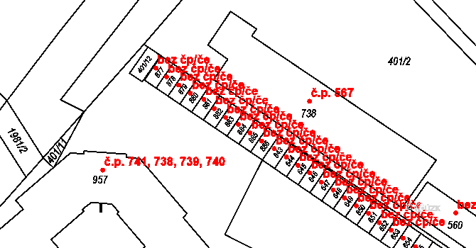 Sezemice 46775447 na parcele st. 884 v KÚ Sezemice nad Loučnou, Katastrální mapa