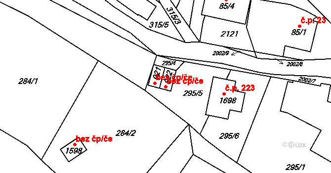 Vsetín 48204447 na parcele st. 922 v KÚ Rokytnice u Vsetína, Katastrální mapa