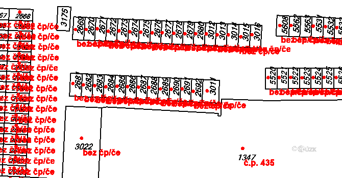 Trutnov 48534447 na parcele st. 2690 v KÚ Trutnov, Katastrální mapa