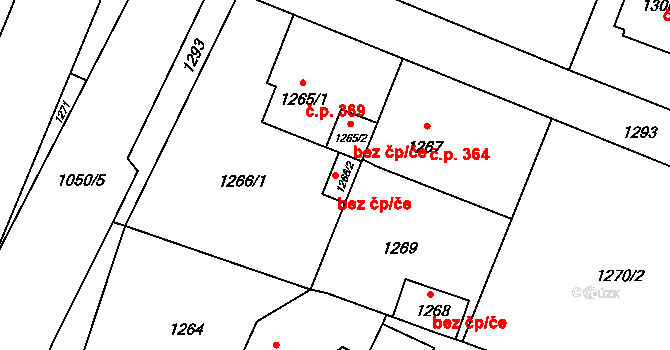 Jablůnka 48997447 na parcele st. 1266/2 v KÚ Jablůnka, Katastrální mapa