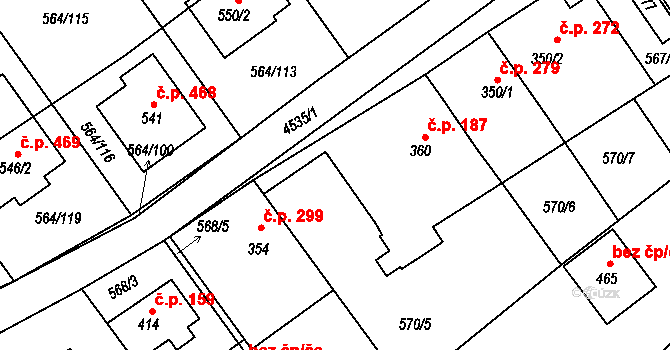 Mistřice 106329448 na parcele st. 573 v KÚ Mistřice I, Katastrální mapa