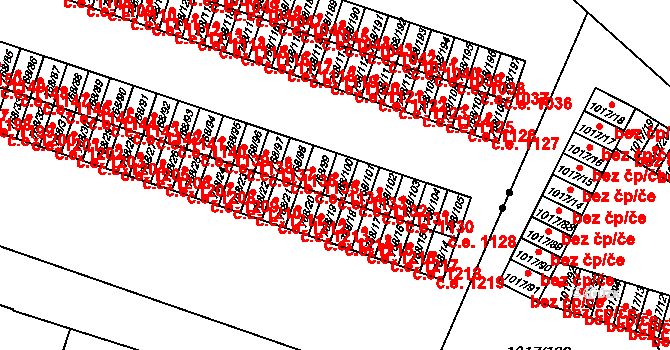 Pudlov 1133, Bohumín na parcele st. 768/100 v KÚ Pudlov, Katastrální mapa