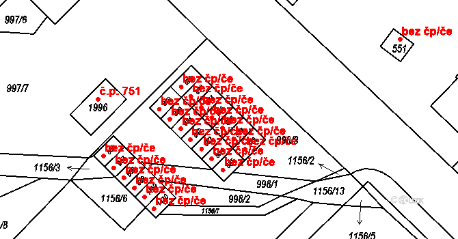 Kdyně 45244448 na parcele st. 878 v KÚ Kdyně, Katastrální mapa