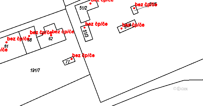 Trpísty 48386448 na parcele st. 51/3 v KÚ Sviňomazy, Katastrální mapa