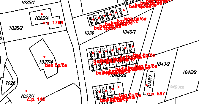 Frýdlant nad Ostravicí 40311449 na parcele st. 1040/4 v KÚ Frýdlant nad Ostravicí, Katastrální mapa