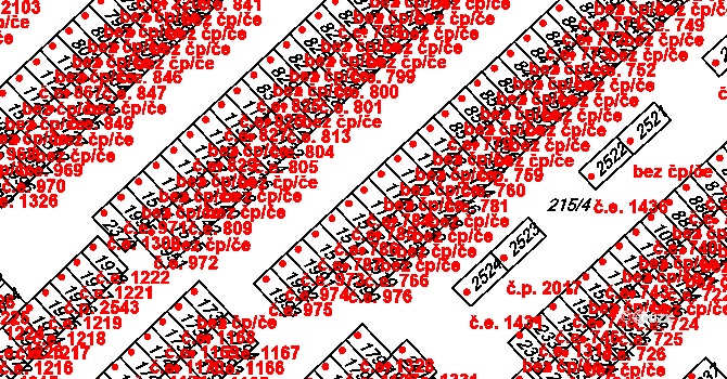Sezimovo Ústí 784 na parcele st. 1151 v KÚ Sezimovo Ústí, Katastrální mapa