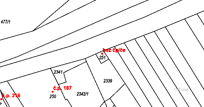 Javorník 38920450 na parcele st. 251 v KÚ Javorník nad Veličkou, Katastrální mapa