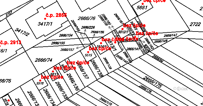 Břeclav 41974450 na parcele st. 5514/1 v KÚ Břeclav, Katastrální mapa